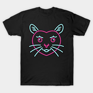 Love cat neon T-Shirt